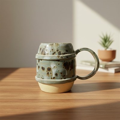 Stoneware Mavi Bira Bardağı