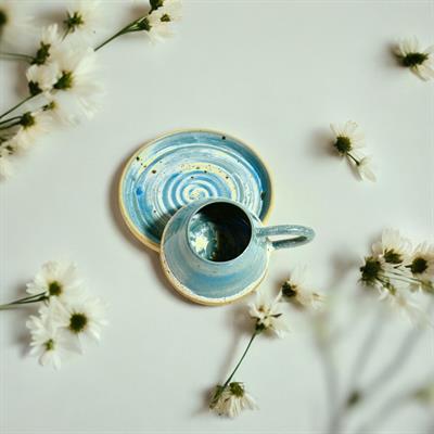 Stoneware Mavi Fincan Takımı