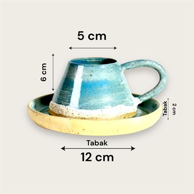 Stoneware Mavi Fincan Takımı