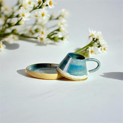 Stoneware Mavi Fincan Takımı