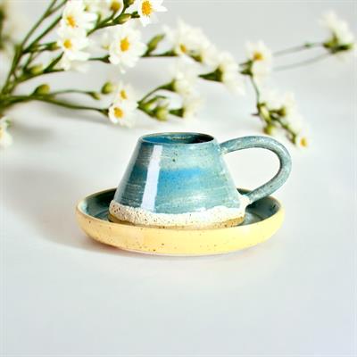 Stoneware Mavi Fincan Takımı