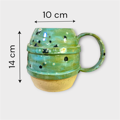 Stoneware Yeşil Bira Bardağı