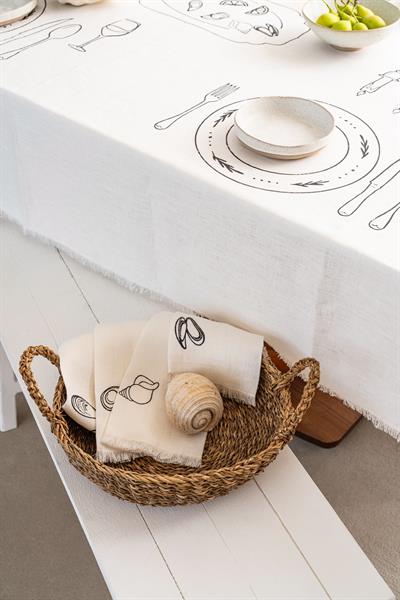Table Setting Seafood 4lü Peçete Takımı