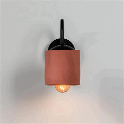 Terracotta Metal Detay Silindir Aplik