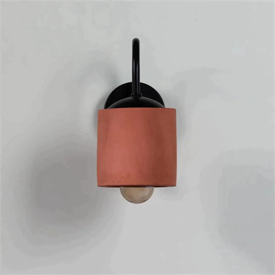 Terracotta Metal Detay Silindir Aplik