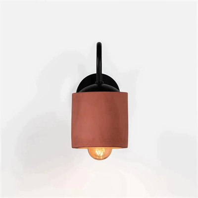 Terracotta Metal Detay Silindir Aplik