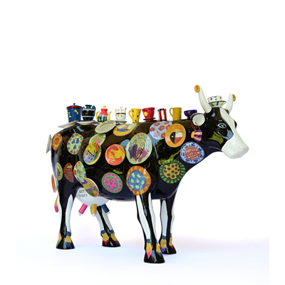 The Moo Potter - Medium - El Yapımı Dekoratif İnek Figürü