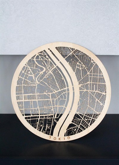Tokyo Ahşap Şehir Haritası