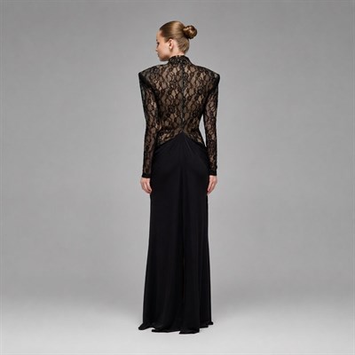 Tove Cut-out Detailed & Draped Maxi Dress