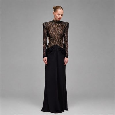 Tove Cut-out Detailed & Draped Maxi Dress