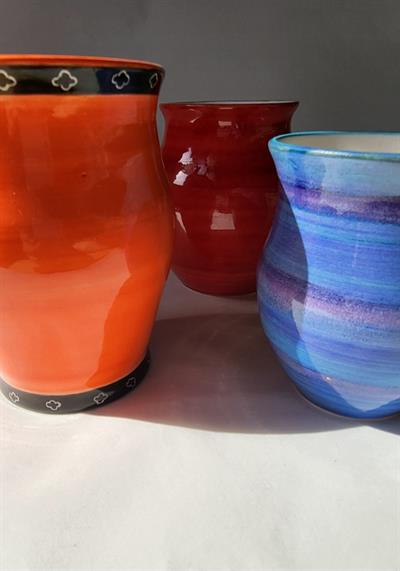 Turuncu çok amaçlı seramik obje