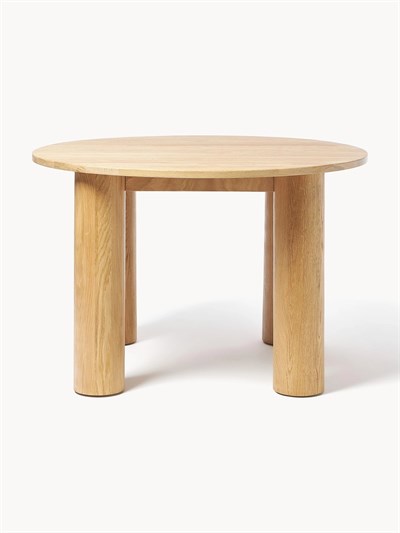 Velotti Yuvarlak Meşe Yemek Masası 120 cm