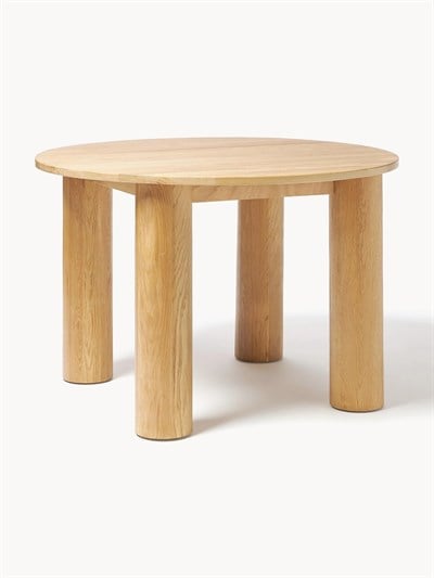 Velotti Yuvarlak Meşe Yemek Masası 120 cm