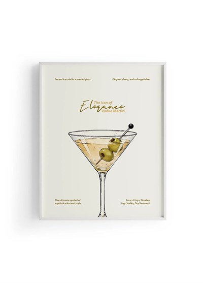 Vodka Martini Kokteyl Posteri