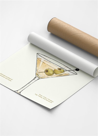 Vodka Martini Kokteyl Posteri
