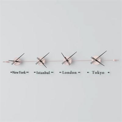 World Clock Duvar Saati