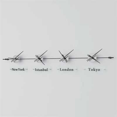 World Clock Duvar Saati