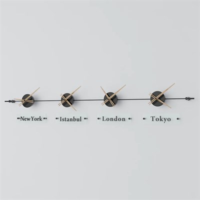 World Clock Duvar Saati
