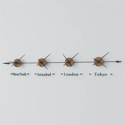 World Clock Duvar Saati