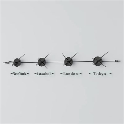 World Clock Duvar Saati