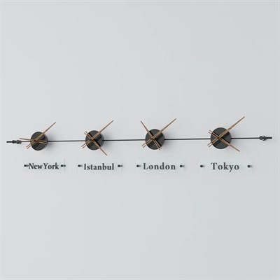 World Clock Duvar Saati