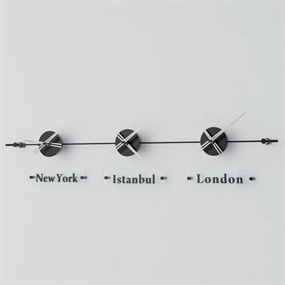 World Clock Duvar Saati