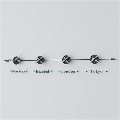 World Clock Duvar Saati