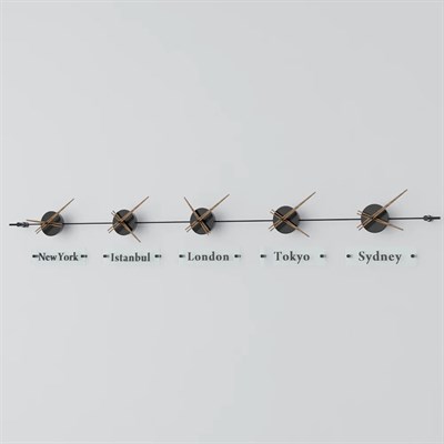 World Clock Duvar Saati