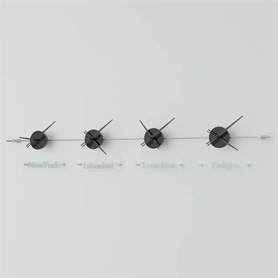 World Clock Duvar Saati