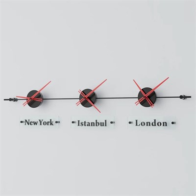 World Clock Duvar Saati