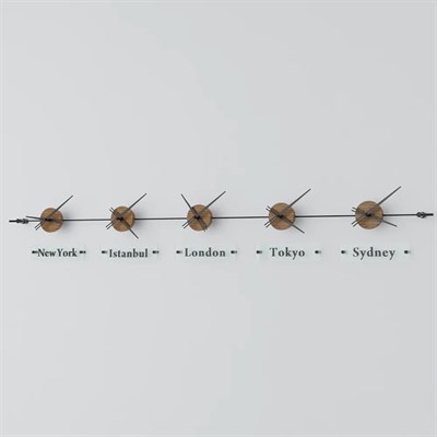World Clock Duvar Saati