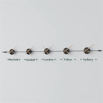 World Clock Duvar Saati