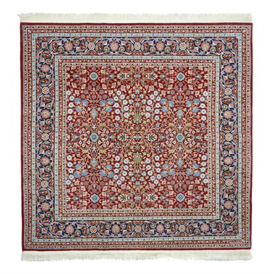 Yedi Dağın Çiçeği El Dokuma Kare Hereke Halısı 170x170 cm