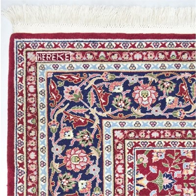 Yedi Dağın Çiçeği El Dokuma Kare Hereke Halısı 170x170 cm