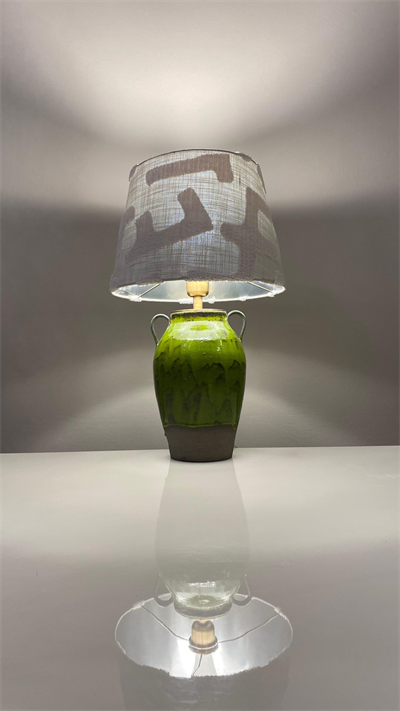 Yeşil Evenez Küp Abajur