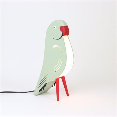 Yeşil Papağan Masa Lambası