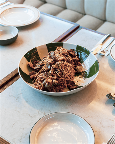 Yeşil Porselen Servis Kasesi