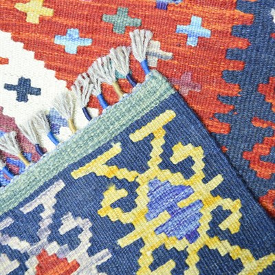 Yünden El Dokuma Afgan Kilim 100x155 cm