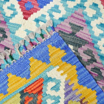 Yünden El Dokuma Afgan Kilim 125x190 cm