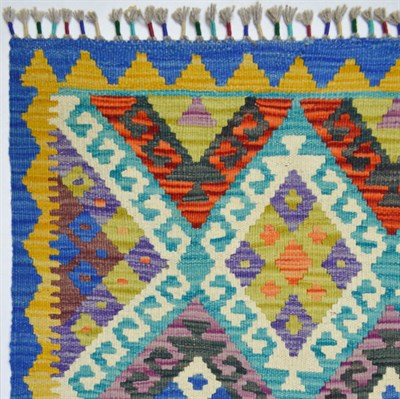 Yünden El Dokuma Afgan Kilim 125x190 cm