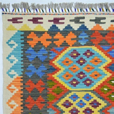 Yünden El Dokuma Afgan Kilim 150x200 cm
