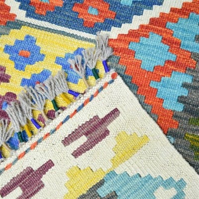 Yünden El Dokuma Afgan Kilim 150x200 cm