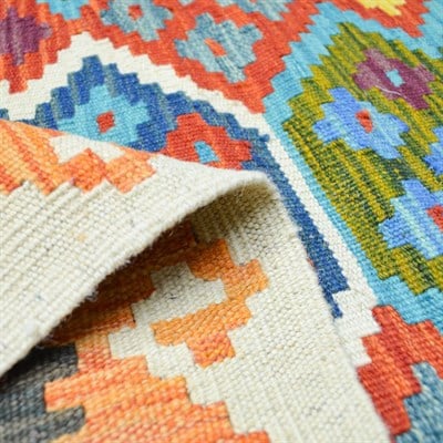 Yünden El Dokuma Afgan Kilim 150x200 cm