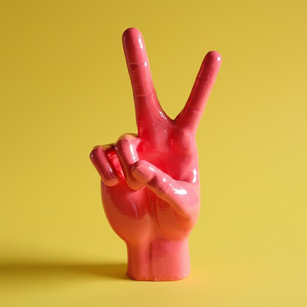 Barış El Figürü | Pembe