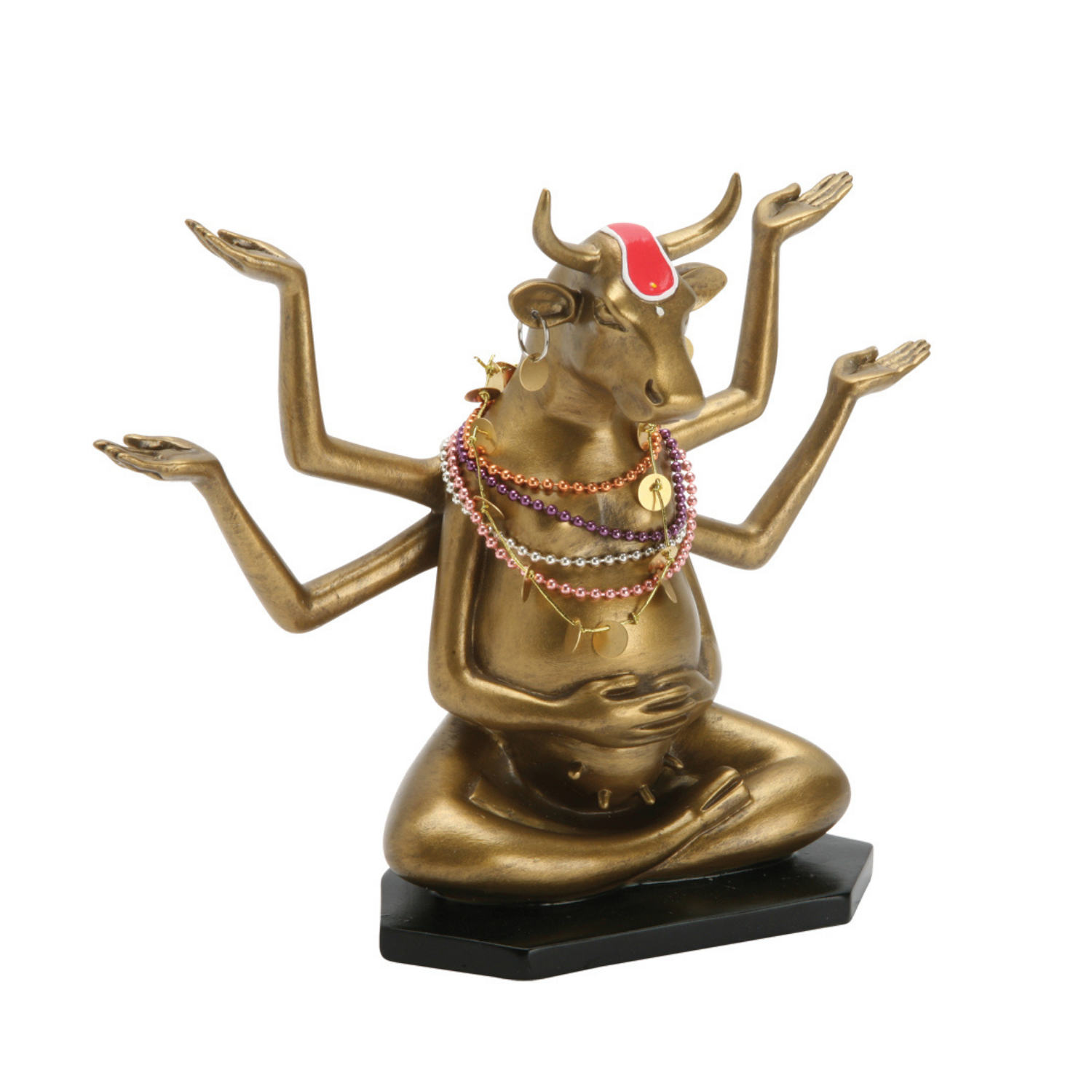 Buddha Cow - El Yapımı Dekoratif İnek Figürü
