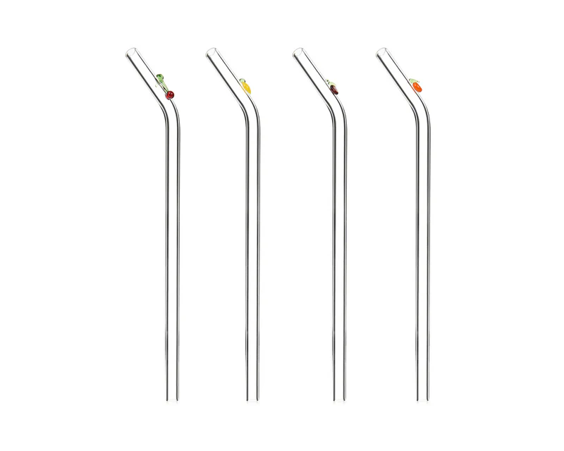 Cam Pipet Set Kurdele & Kalp & Meyve (6'lı)