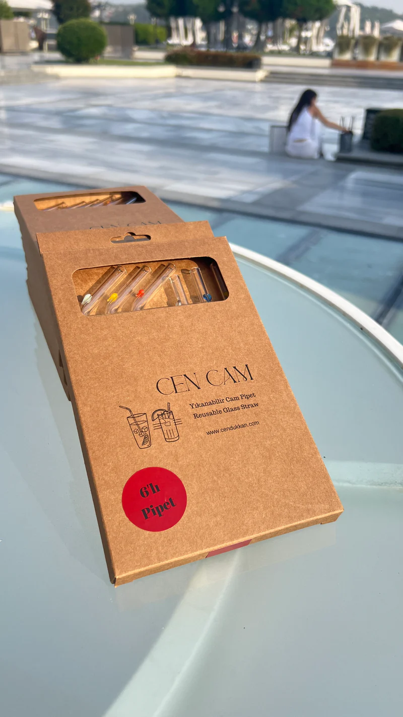 Cen Cam Pipet Set Kalpli 6'lı