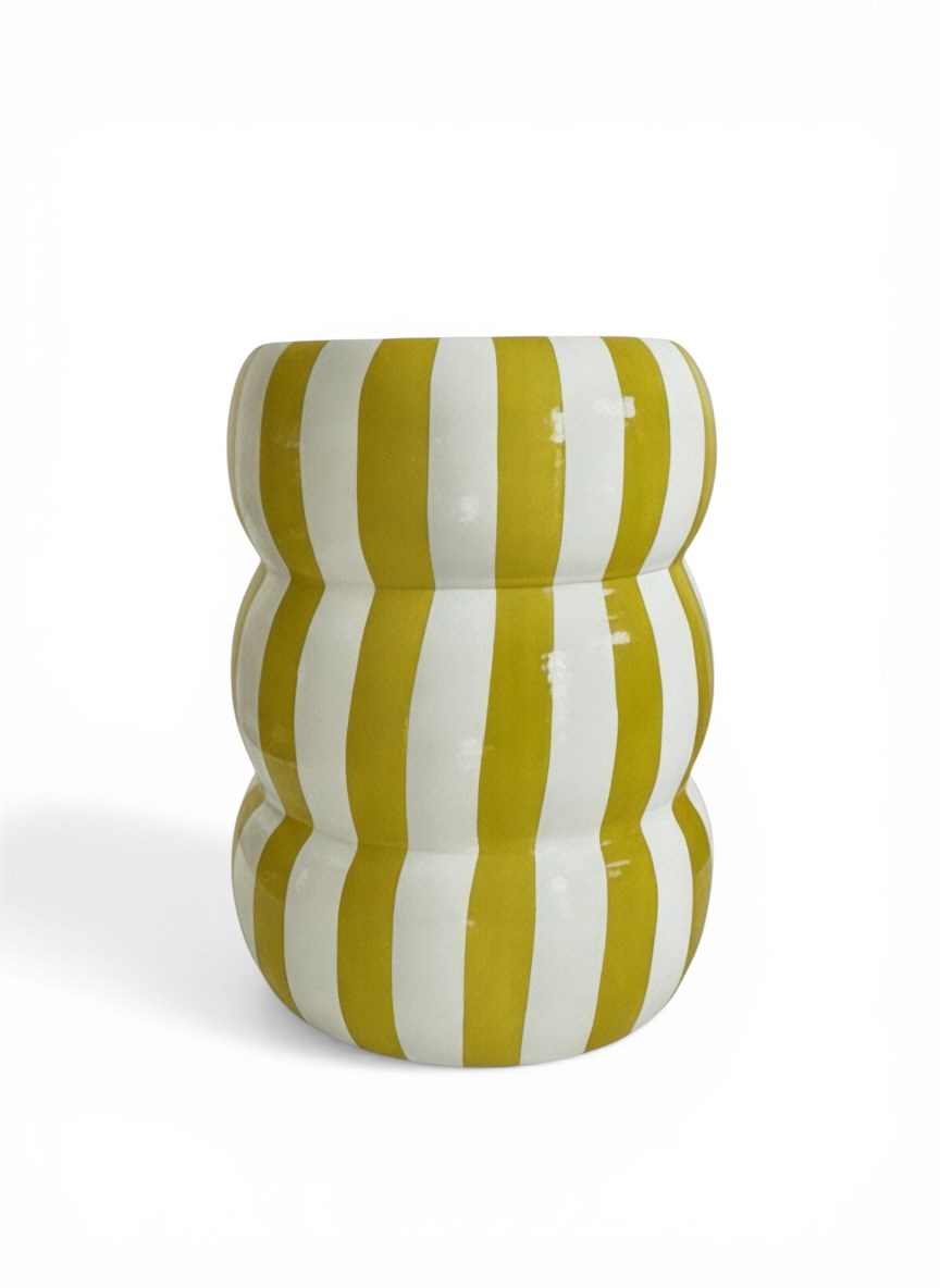 Çizgili Bubble Seramik Sehpa