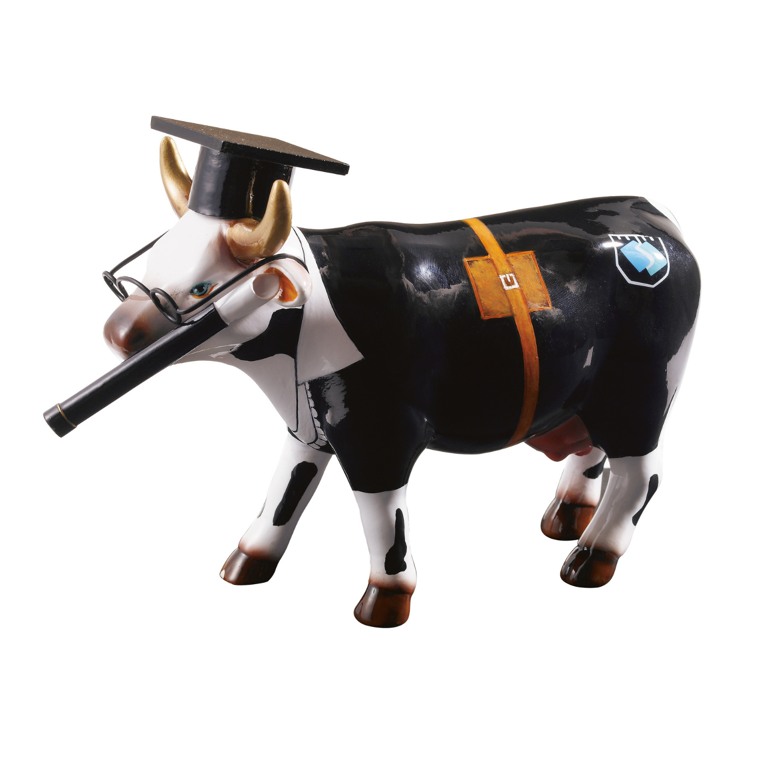 Cow Doutora - El Yapımı Dekoratif İnek Figürü
