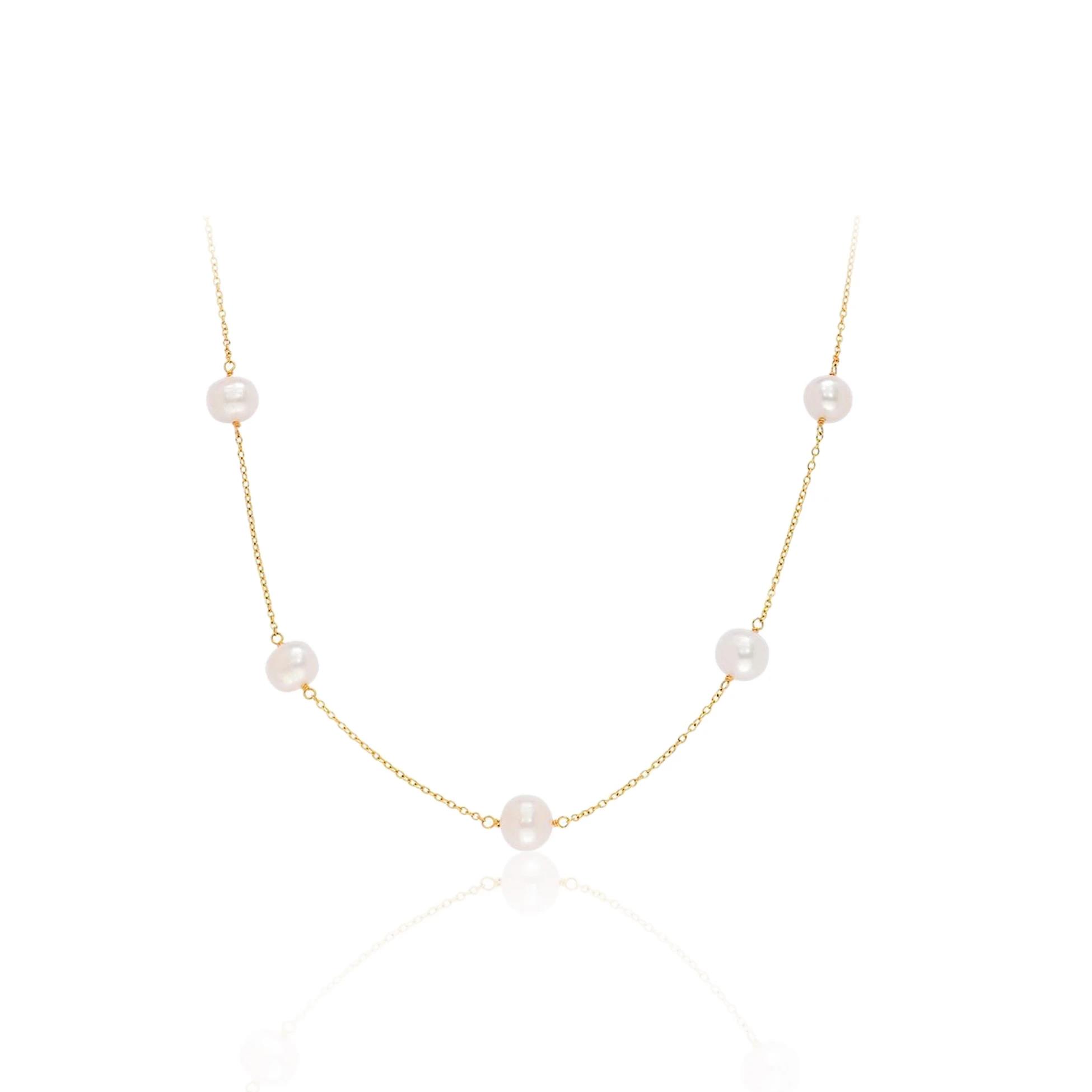 Dainty Minimal İncili Zincir Kolye